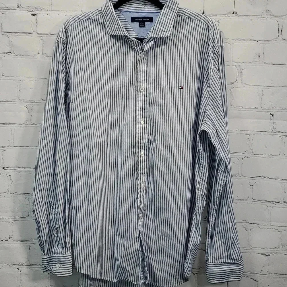 Tommy Hilfiger Causal Cotton Button Down Shirt Size XL